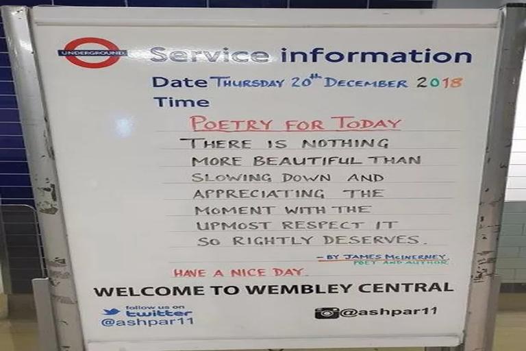 Local Poets Take Over London Tube Stations